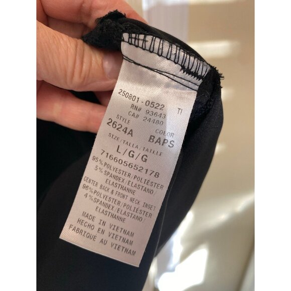 Cherokee Infinity Black Scrub Uniform Set Size Large & Medium Petite - Picture 5 of 12